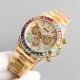 Iced Out Rolex Daytona Yellow Gold Watch Diamond Dial Rainbow Bezel (3)_th.jpg